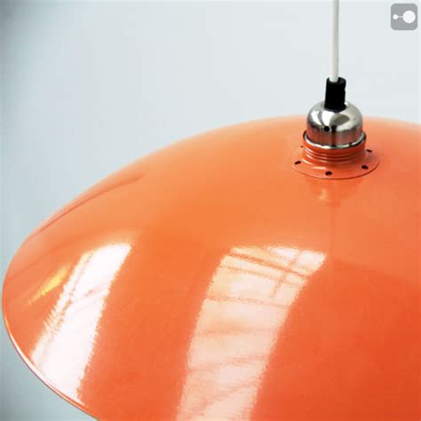 Free shipping on orders over $35. Retro Orange Lamp Shade, 1970s Steel