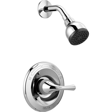 Rona carries the best bathtub & shower faucets brands to help you with your bathroom projects: Delta Foundations Chrome 1-Handle Shower Faucet with Valve ...