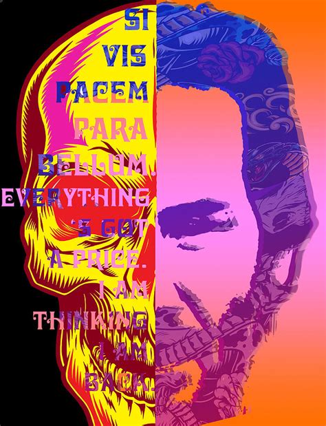 John Wick Pop Text Art Skull Poster Poster Girl Painting By Stevens