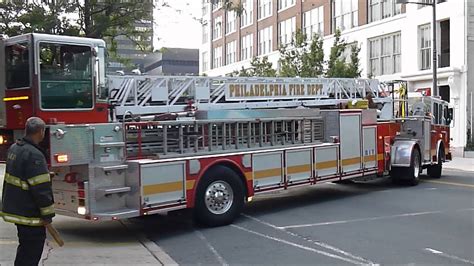 Philadelphia Fire Dept Ladder 9 Returning To Quarters 73012 New