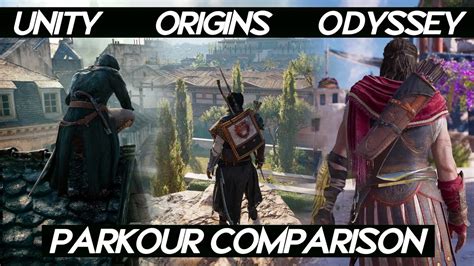Check spelling or type a new query. AC Odyssey "PARKOUR" Comparison VS AC Origins VS AC Unity | How smooth parkour looks ? - YouTube