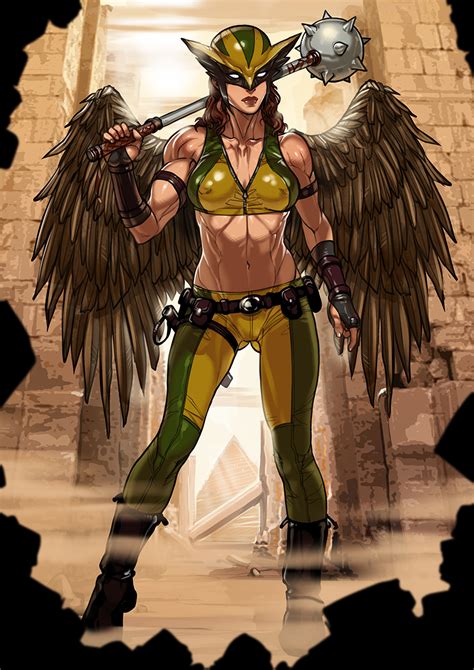 hawkgirl commission by ganassa artwork on newgrounds