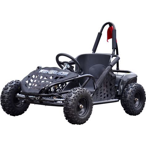 Rebo Buggy 1000w 48v Kids Electric Battery Go Kart Jeep Quad Black