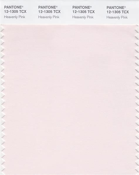 Pantone Smart 12 1305x Color Swatch Card Heavenly Pink Uk