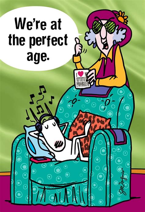 Maxine™ The Perfect Age Funny Birthday Card Greeting Cards Hallmark