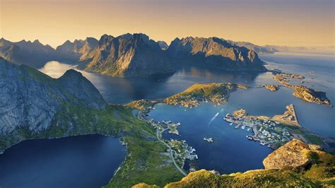 1920x1080 Resolution Rock Formation Lofoten Islands Norway Nature