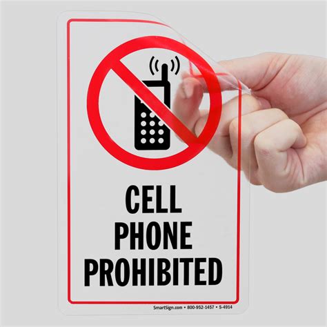 Cell Phones Prohibited Signs No Cell Phone Signs Sku S 4914