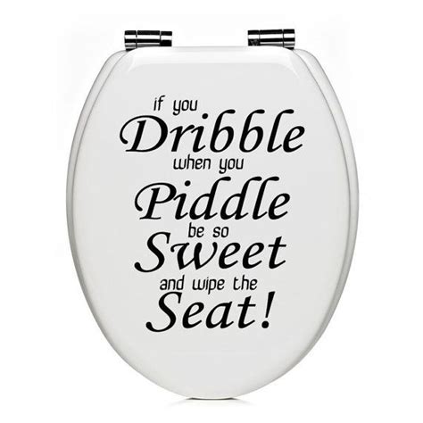 Toilet Seat Bathroom Quote Words Wall Art Decal By Wallartdesire £5