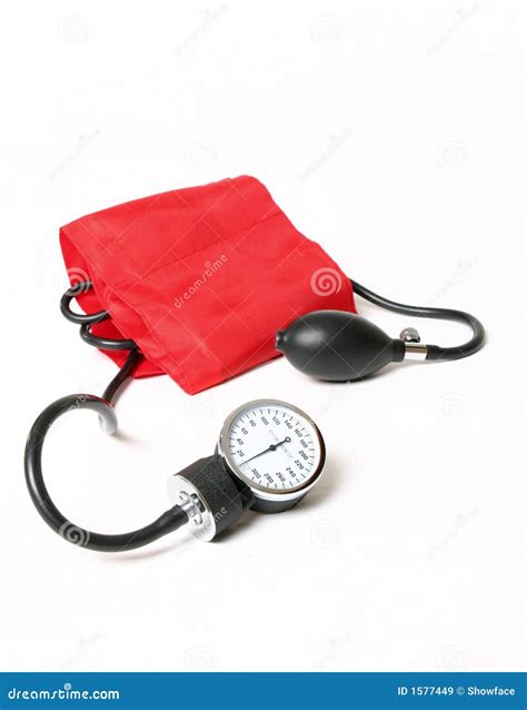 Blood Pressure Cuff And Gauge Stock Image Image Of Fitness