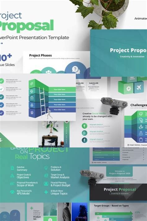 Project Proposal Powerpoint Template Business Plan Infographic