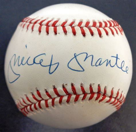 Lot Detail Mickey Mantle Autographed Al Baseball