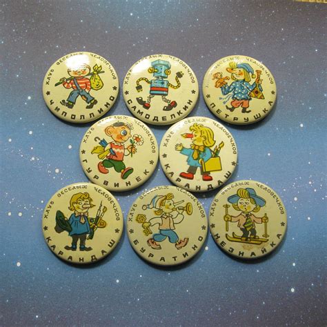 Vintage Cartoon Characters Pins Fairy Tale Pin Cartoon Pins Etsy