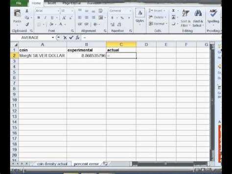 = iferror (a1 / b1,please enter a value in b1) as long as b1 is empty, c1 will display the message please enter a value in b1 if b1 is blank or zero. CALCULATING PERCENT ERROR - YouTube