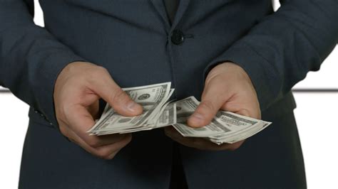 Male Hands Counting Money Businessman With Stock Footage Sbv 312790543
