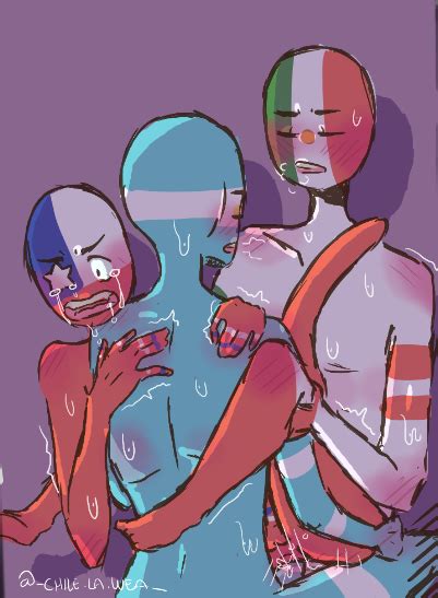 Rule 34 Anal Anal Sex Argentina Countryhumans Big Ass Big Penis Blue Skin Blush Chile Chile