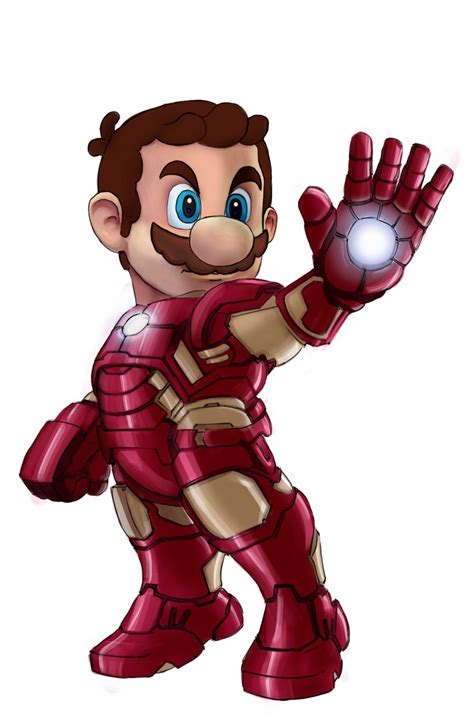 Iron Man Mario Super Mario World Personajes De Dibujos Animados