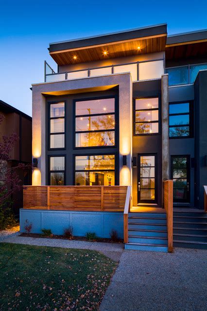 Inner City Infill Contemporary Exterior Calgary By Prominent