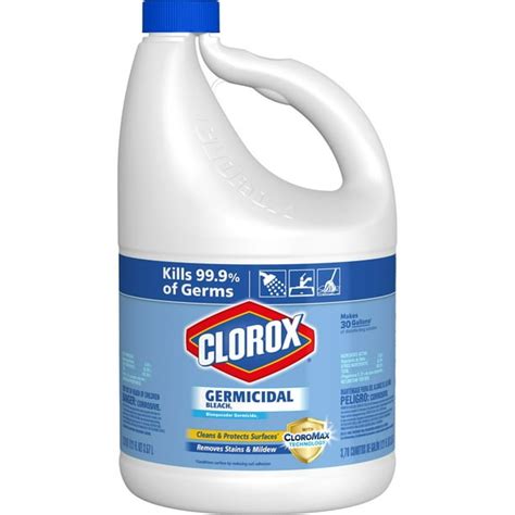 Clorox Concentrated Germicidal Bleach For Cleaning 121 Ounces