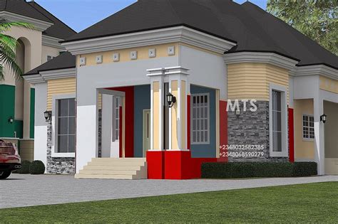 You can opt for a single story house plan or duplex house plan as per your needs. 4 Bedroom Bungalow - Modern and contemporary Nigerian ...