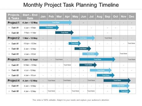 Project Schedule Slide Geeks