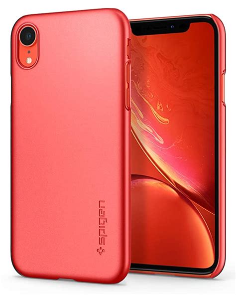 Spigen Thin Fit Back Cover Case For Iphone Xr Coral