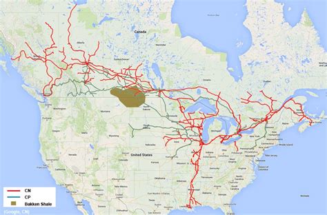 Map Crude Rail Lines Across Canada Cbcnewsca