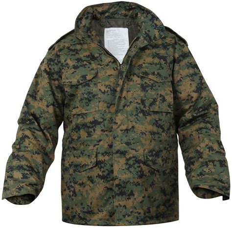 Woodland Digital Camouflage Marpat M 65 Field Coat Army M65 Jacket W Liner