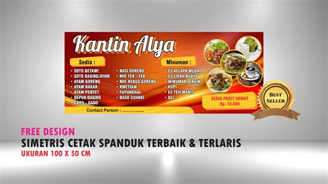 Contoh Spanduk Untuk Jual Makanan Desain Banner Kekinian Images And Images