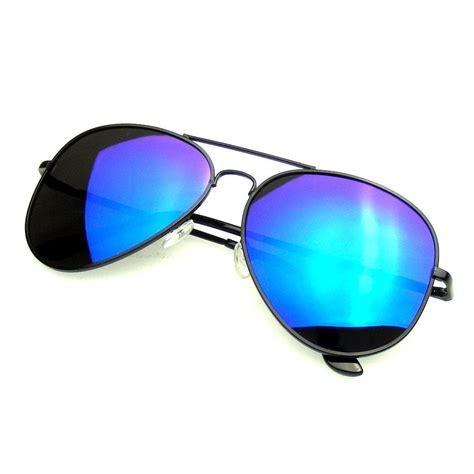 Emblem Eyewear Full Mirror Flash Mirrored Polarized Aviator Sunglasses