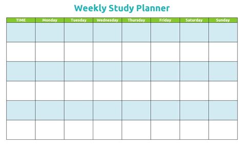 Tips On Creating An Effective Study Schedule Template Free Sample