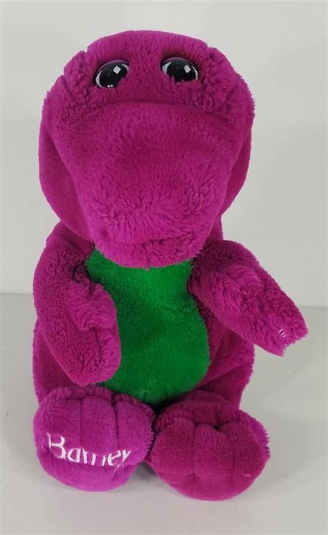 Vintage 1992 Barney The Purple Dinosaur 13 Inch Stuffed Plush Animal