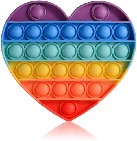 Rainbow Heart Popit for Kiwis – My Fidget Toys