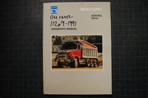 White Gmc Truck Acm Acl Series Engine Operator Maintenance Manual Semi