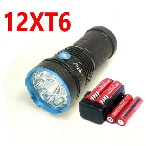 Skyray King 25000 Lumens 12t6 Led Flashlamp 12 X Cree Xm L T6 Led