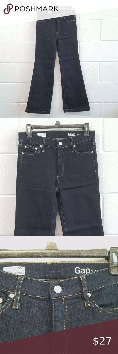 Gap 1969 Authentic Flare Dark Blue Jean Size 27 Dark Blue Jeans