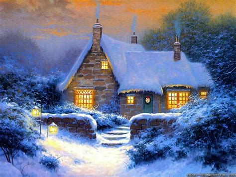 Winter Cottage Wallpapers Top Free Winter Cottage