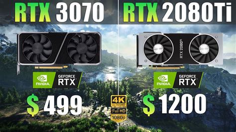 Rtx 3070 Vs Rtx 2080 Ti Test In 1080p And 4k Youtube