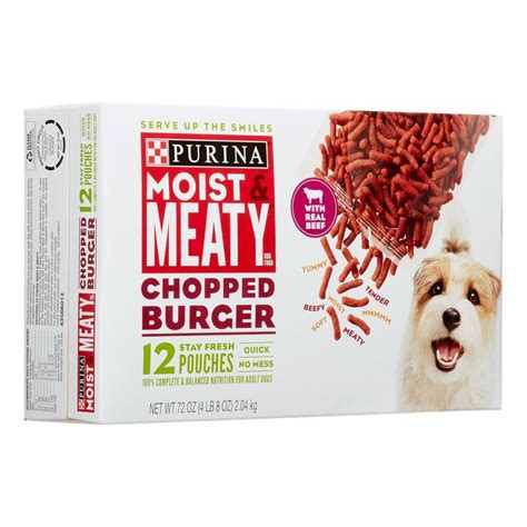 Jul 02, 2021 · this really is an all killer, no filler dog food! Purina Moist Meaty Chopped Burger Dog Meals 12 Ct Field ...