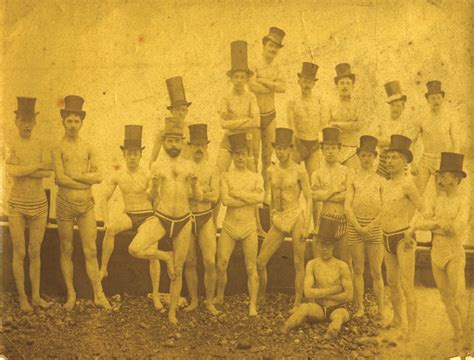 Masculinity In The 1870s Brighton Vintage Swim Man Swimming
