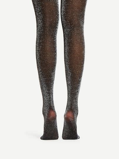Shop Glitter Pantyhose Stockings Online Shein Offers Glitter Pantyhose