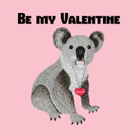 Koala Bear With Heart I Love You Valentines Day Koala Bear T Shirt Teepublic