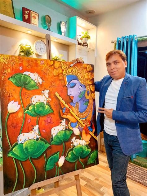Artist Arjun Dasfamous Artist Of Jamshedpur Pichwai Paintings