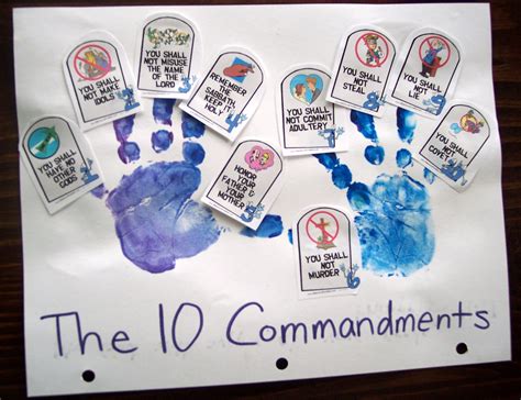 Slashcasual 10 Commandments Craft