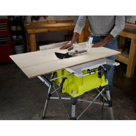 Ryobi Zrrts21g 10 In Portable Table Saw With Quick Stand