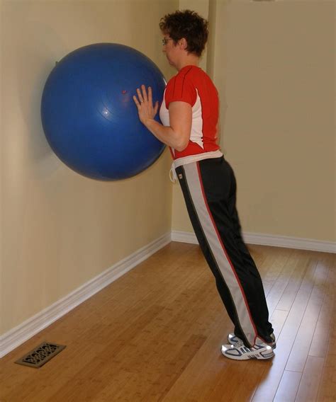 Exercise Ball Calf Raise 2