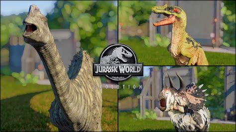 New Dehybridized Dinosaurs Pack Jurassic World Evolution Mod Youtube