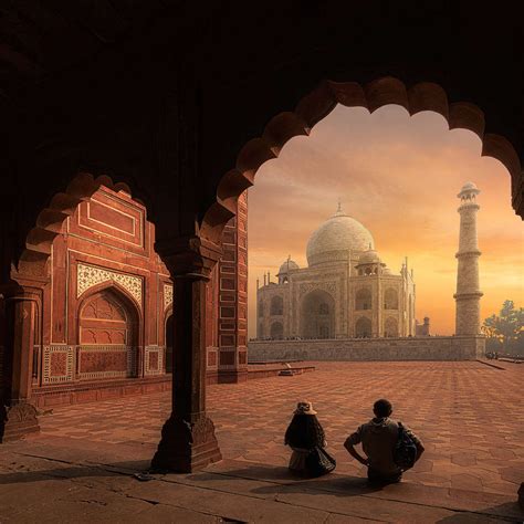 Taj Mahal Golden Hour Wall Art Photography