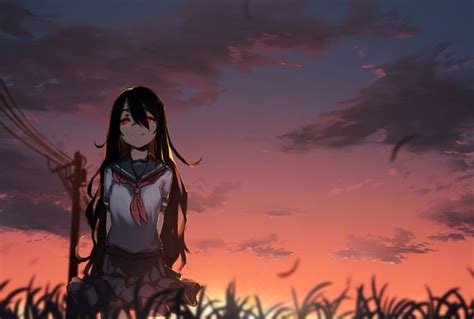 Sunset Black Anime Wallpapers Wallpaper Cave