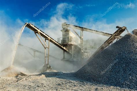 Industrial Crusher Rock Stone Crushing Machine Stock Photo By