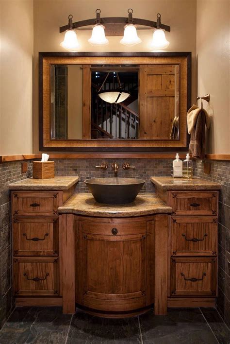 Modern Rustic Bathroom Vanity Ideas And Designs Rustic Living And